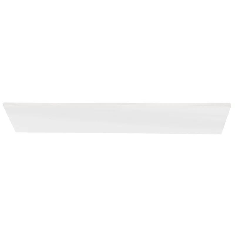 Terius Dolomite Warm White 3.54" x 23.54" Polished Marble Look Porcelain Bullnose Tile Trim