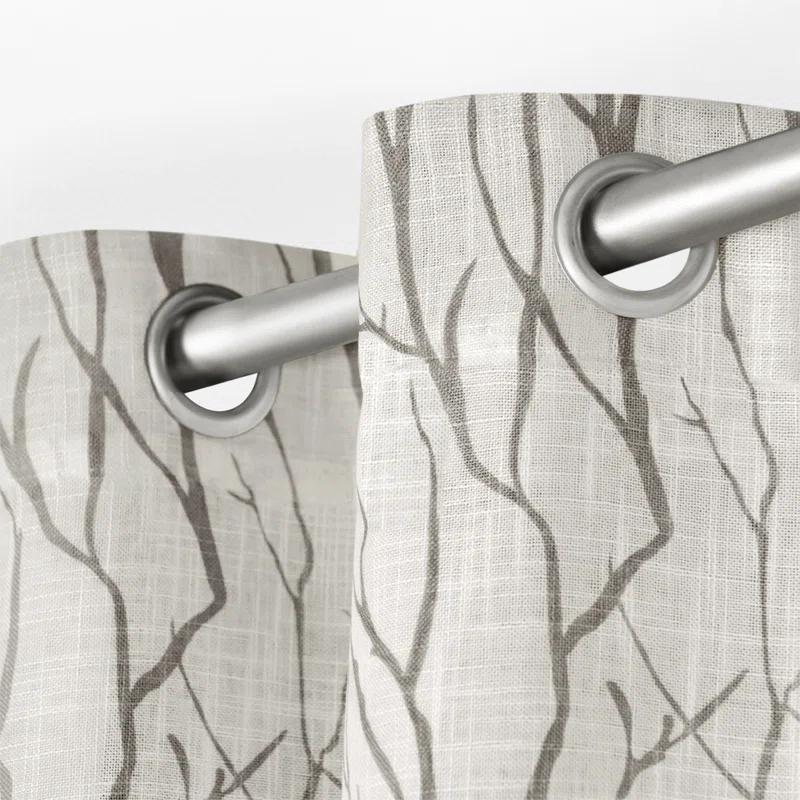 Winston Porter Leija Polyester Sheer Curtain Pair (Set of 2)
