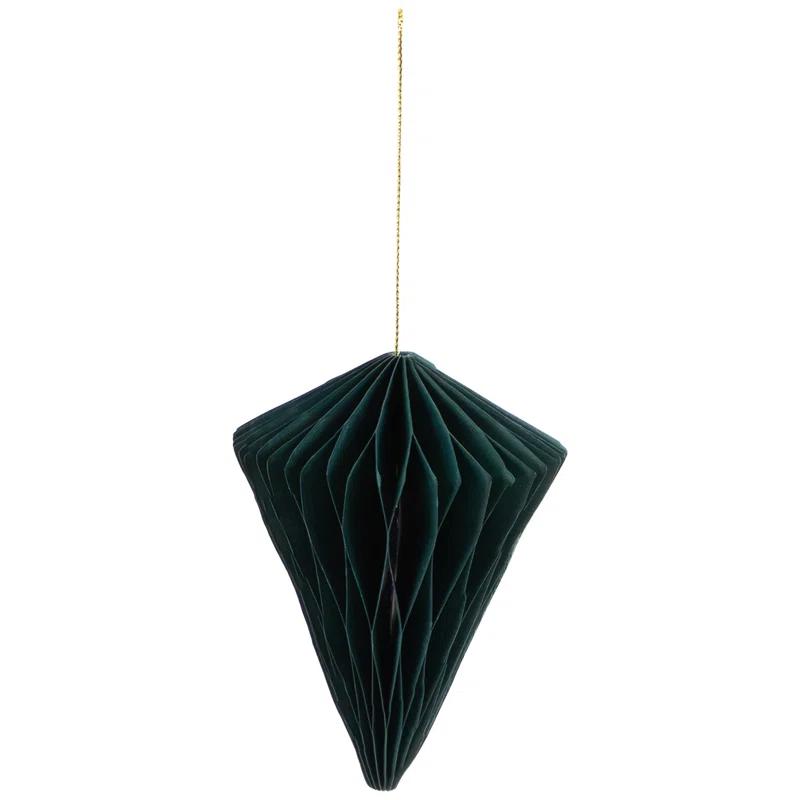 Northlight Seasonal Accordion Honeycomb Foldable Paper Christmas Ornaments - 4" - Set Of 4