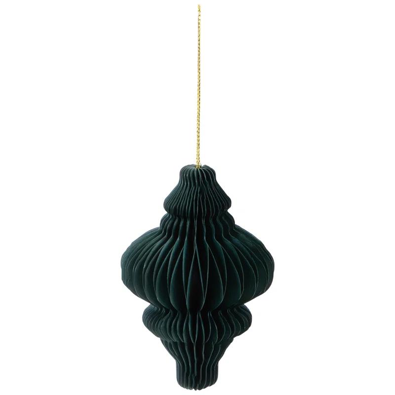 Northlight Seasonal Accordion Honeycomb Foldable Paper Christmas Ornaments - 4" - Set Of 4