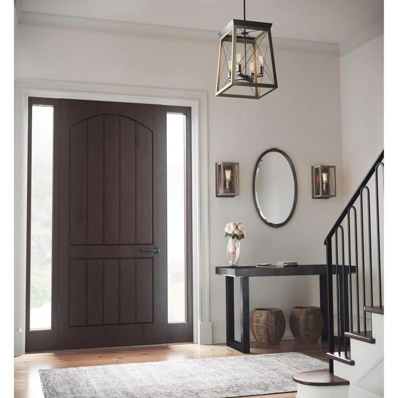 Progress Lighting Briarwood Antique Bronze Wall Sconce With Faux Wood Enclosure