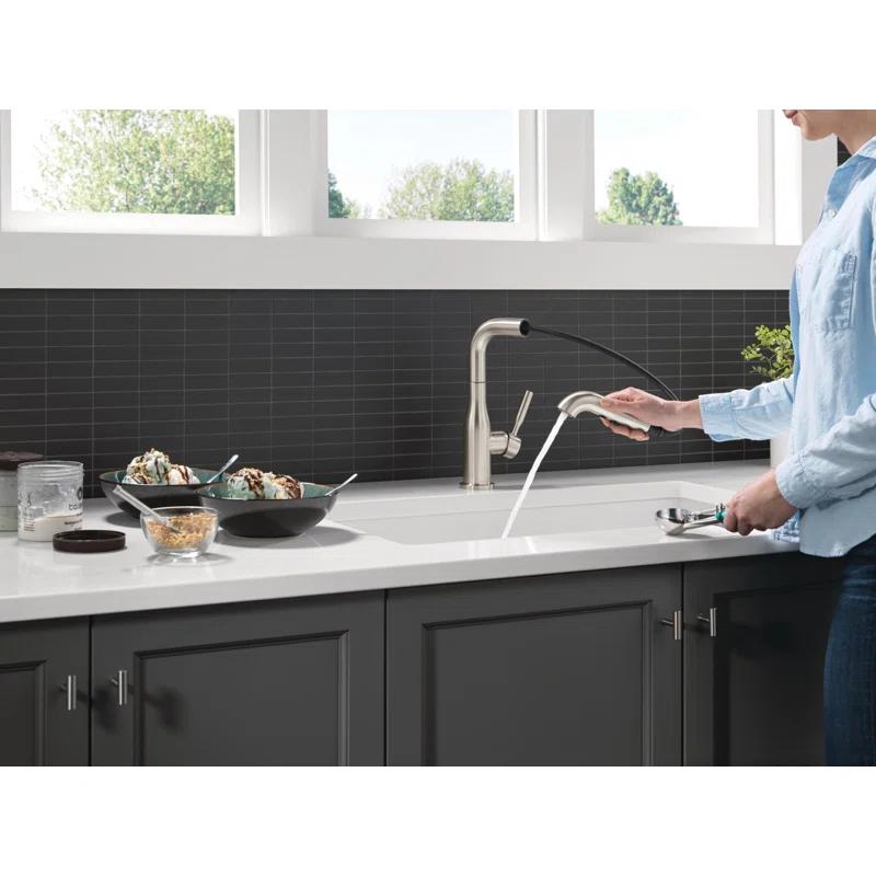 Almari Pull-Out Sprayer Kitchen Faucet, Single Handle Kitchen Sink Faucet