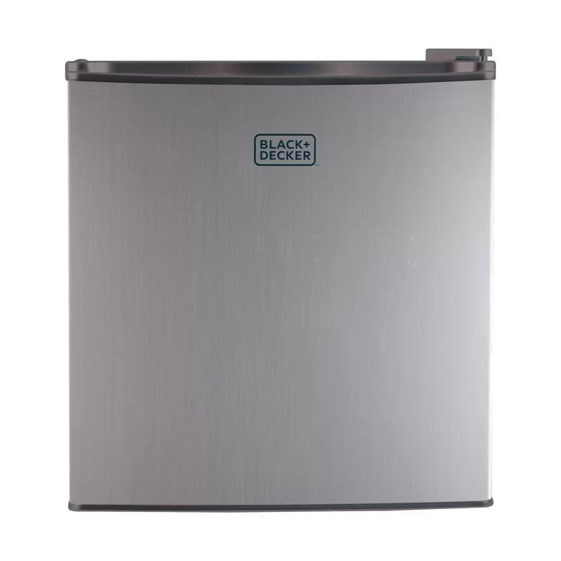 Compact 1.7 cu. ft. Silver Mini Fridge with Energy Star Certification