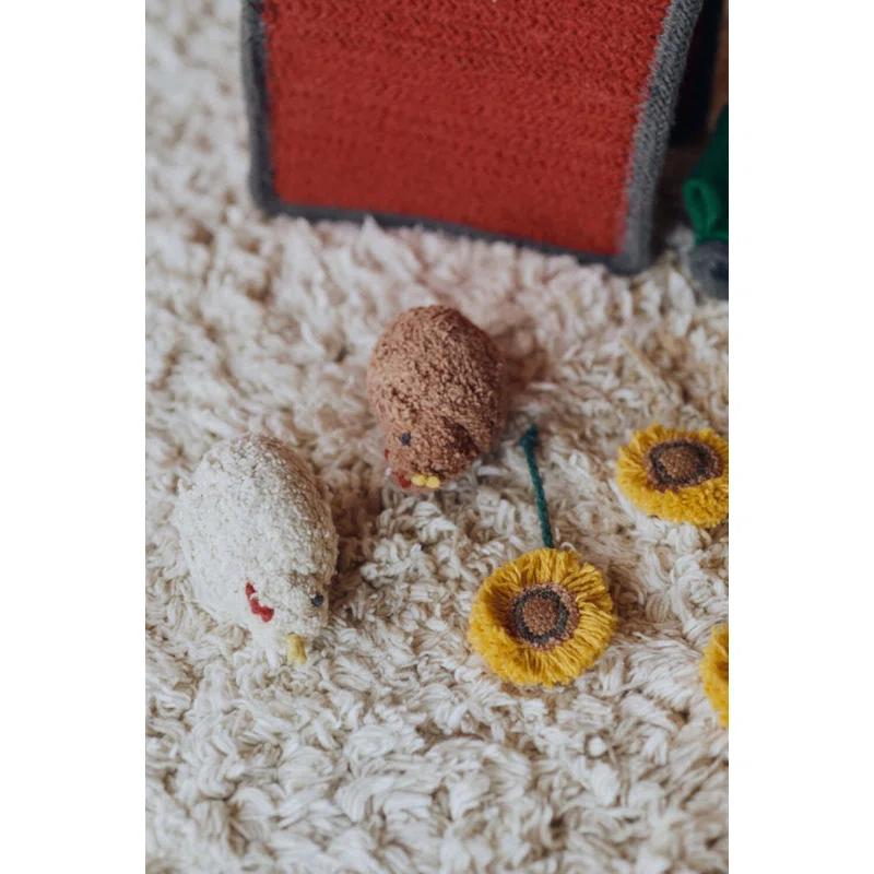 Lorena Canals Growing Up On A Farm Hand Tufted Cotton Abstract Rug