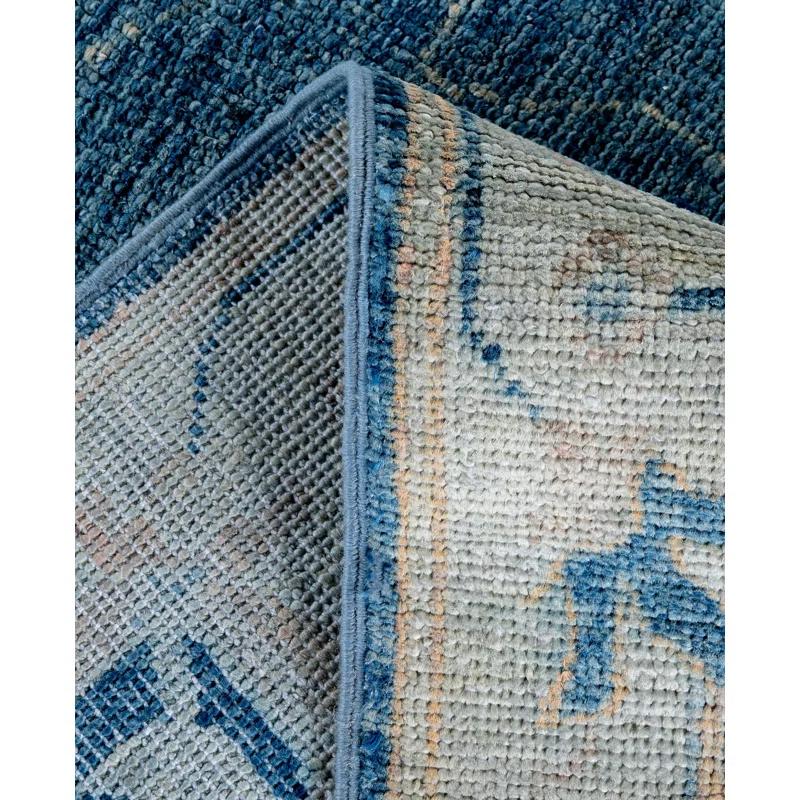 Solo Rugs One-of-a-Kind Rectangle 7'11" X 9'11" Wool Area Rug Blue