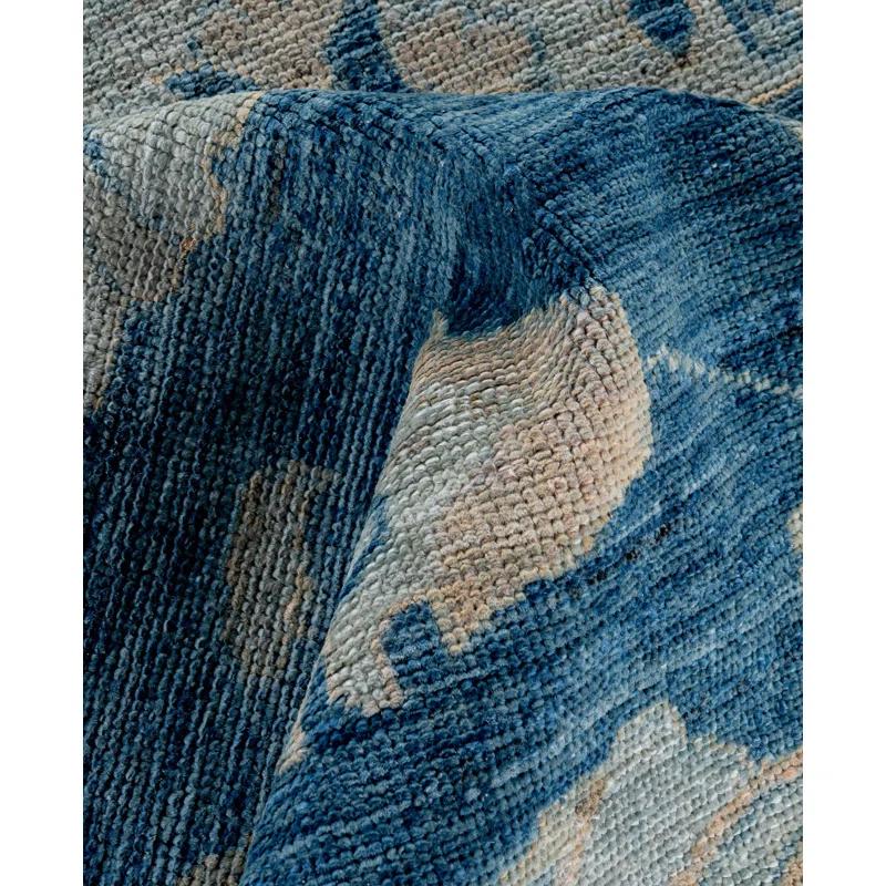 Solo Rugs One-of-a-Kind Rectangle 7'11" X 9'11" Wool Area Rug Blue