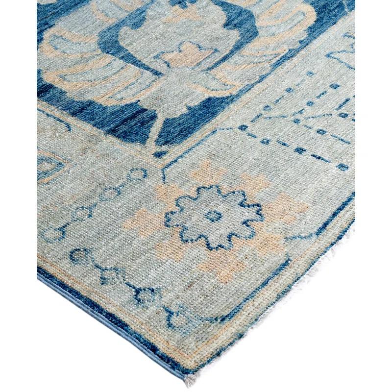 Solo Rugs One-of-a-Kind Rectangle 7'11" X 9'11" Wool Area Rug Blue