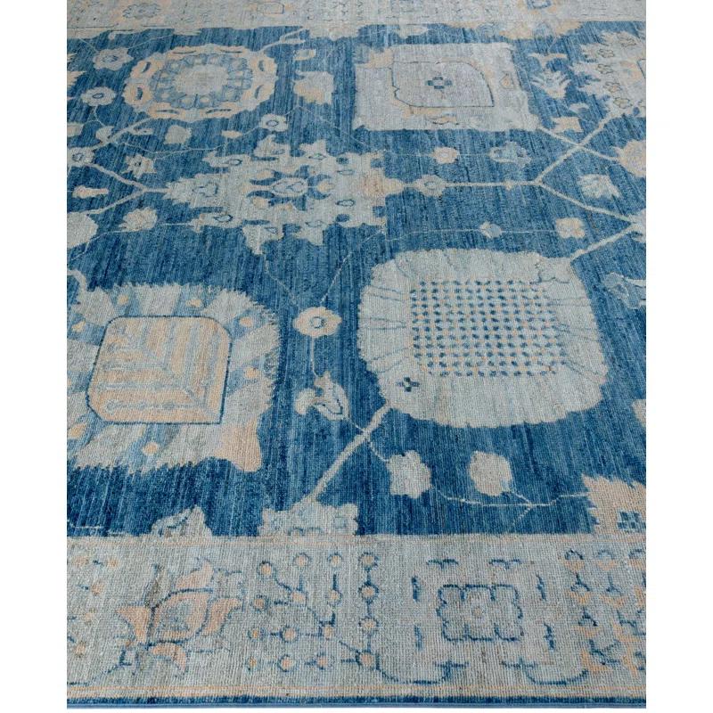 Solo Rugs One-of-a-Kind Rectangle 7'11" X 9'11" Wool Area Rug Blue