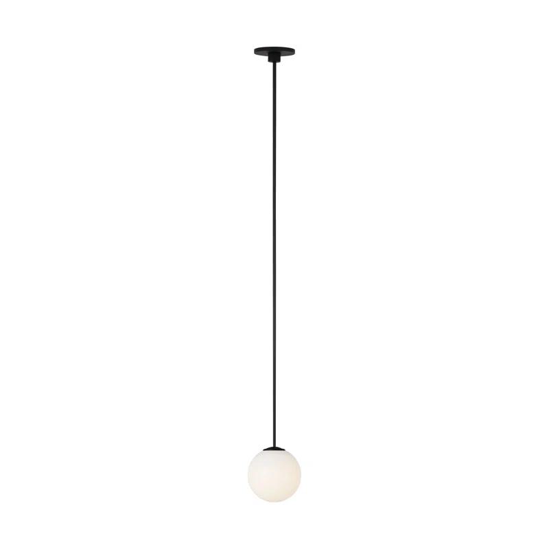 Visual Comfort Modern Sean Lavin Orbet 1-light Pendant in Hand Rubbed Antique Brass with Glass shade | Perigold