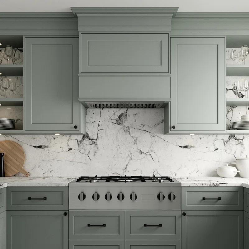 Streamline Bath Streamline 28 In. T-4267-1-CL Belsito Convertible Insert 350 CFM Range Hood In Brushed Stainless Steel With Baffle Filters, Electronic Button Control, LED Light T-4267-1-CL