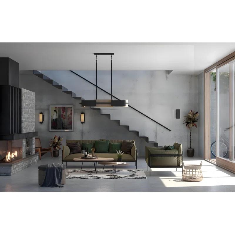 Square Collection 6" Aluminum Up/Down Matte Black Outdoor Wall Lantern Light