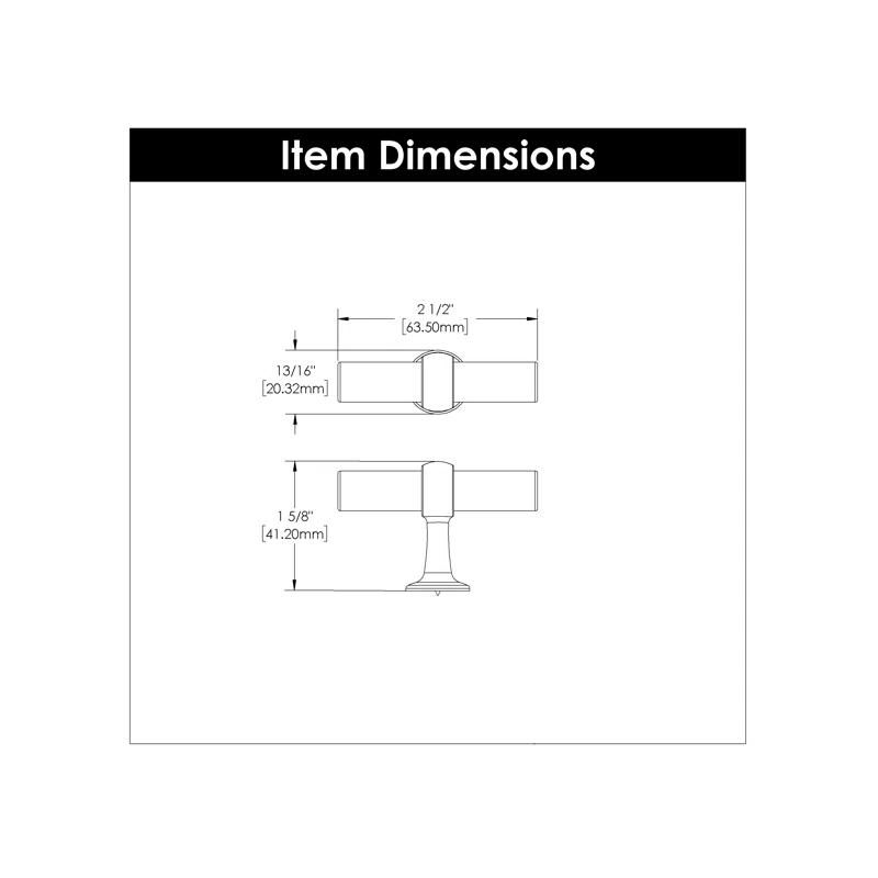 Belwith Keeler Ostia Collection Knob 2-1/2 Inch X 13/16 Inch