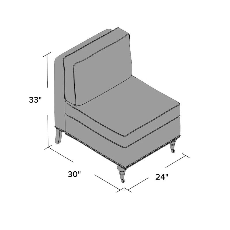 August Grove® Upholstered Slipper Chair