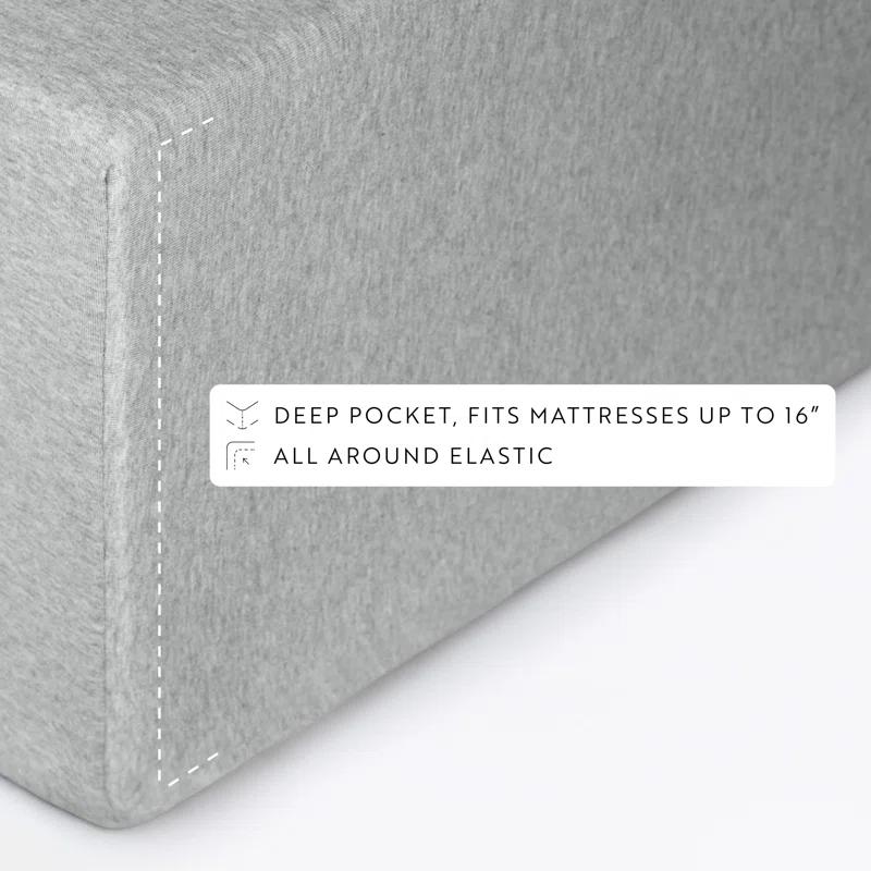 4 Piece 100% Cotton Jersey Knit Sheet Sets