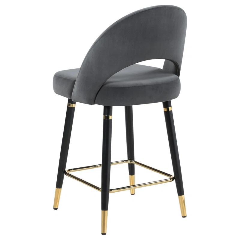 Antionette Arched Back Upholstered Counter Height Stools (Set Of 2)