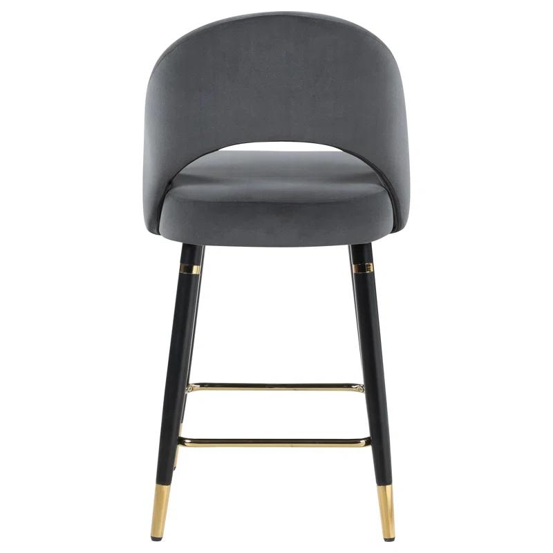 Antionette Arched Back Upholstered Counter Height Stools (Set Of 2)