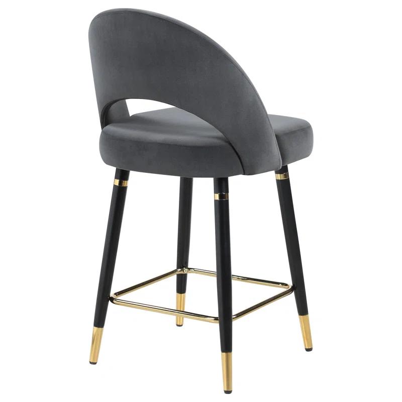Antionette Arched Back Upholstered Counter Height Stools (Set Of 2)