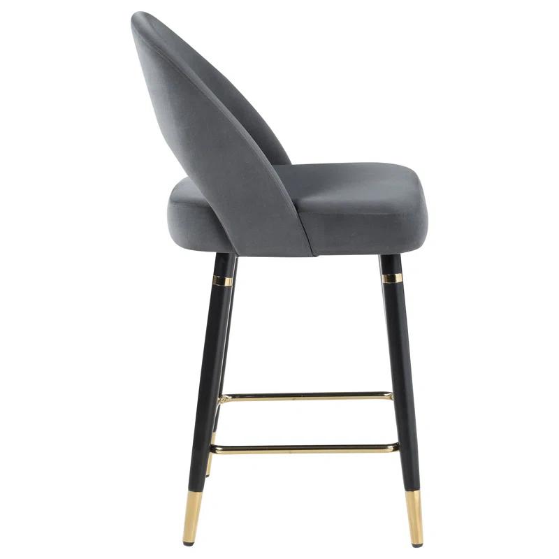 Antionette Arched Back Upholstered Counter Height Stools (Set Of 2)