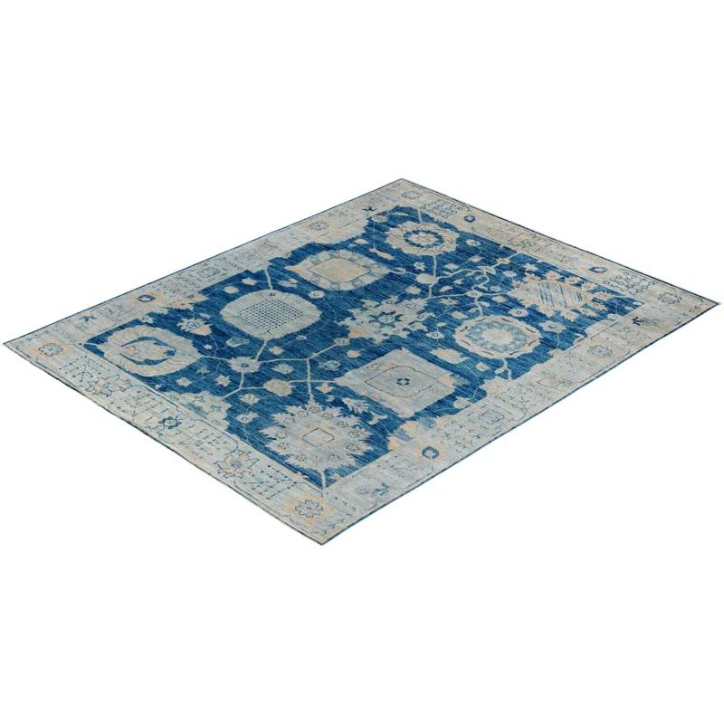 Solo Rugs One-of-a-Kind Rectangle 7'11" X 9'11" Wool Area Rug Blue
