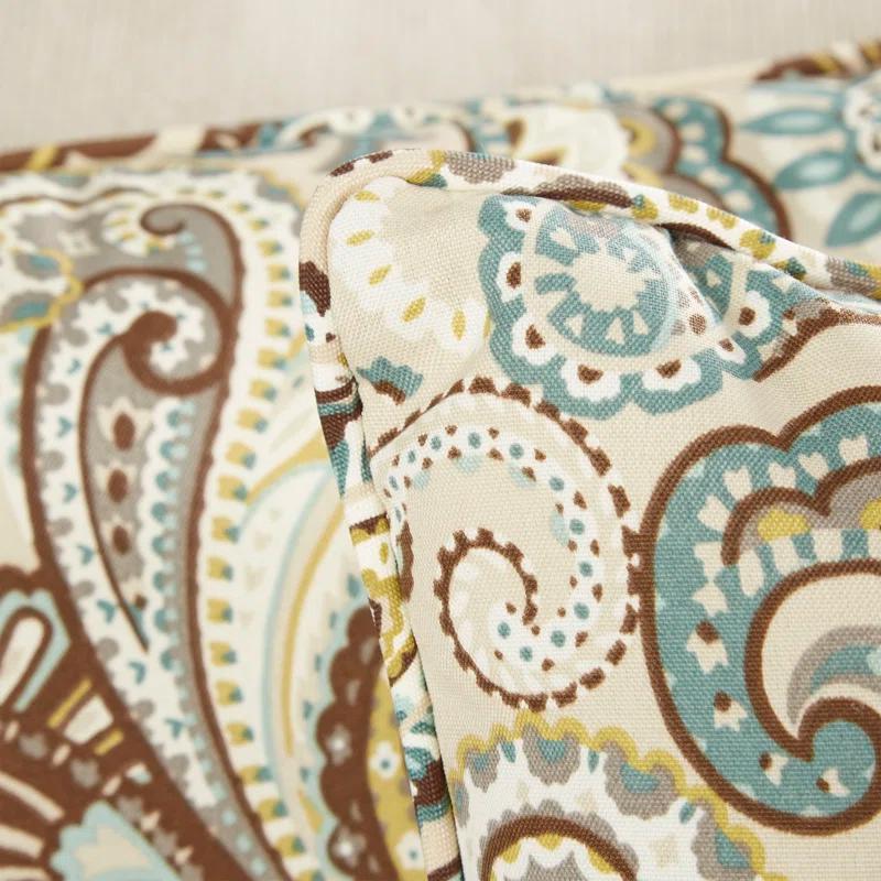 Pillow Perfect Tamara Paisley Indoor/Outdoor Reversible Throw Pillow (Set of 2)