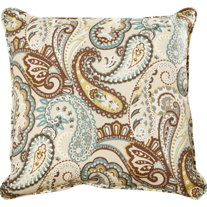 Pillow Perfect Tamara Paisley Indoor/Outdoor Reversible Throw Pillow (Set of 2)