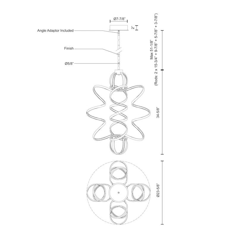 Synergy 1 - Light LED Unique/Statement Pendant
