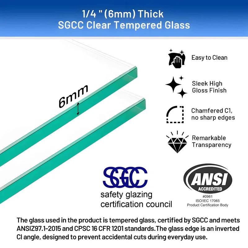 56 - 60 in. W x 58 in. H Semi-Frameless Sliding Bathtub Door in Finish with Clear SGCC Tempered Glass