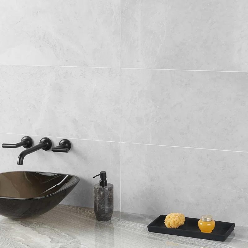 12" x 24" Porcelain Marble Look Wall & Floor Tile