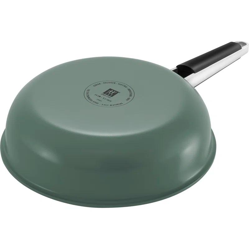 ZWILLING Pure 11-inch Stainless Steel Fry Pan, Green