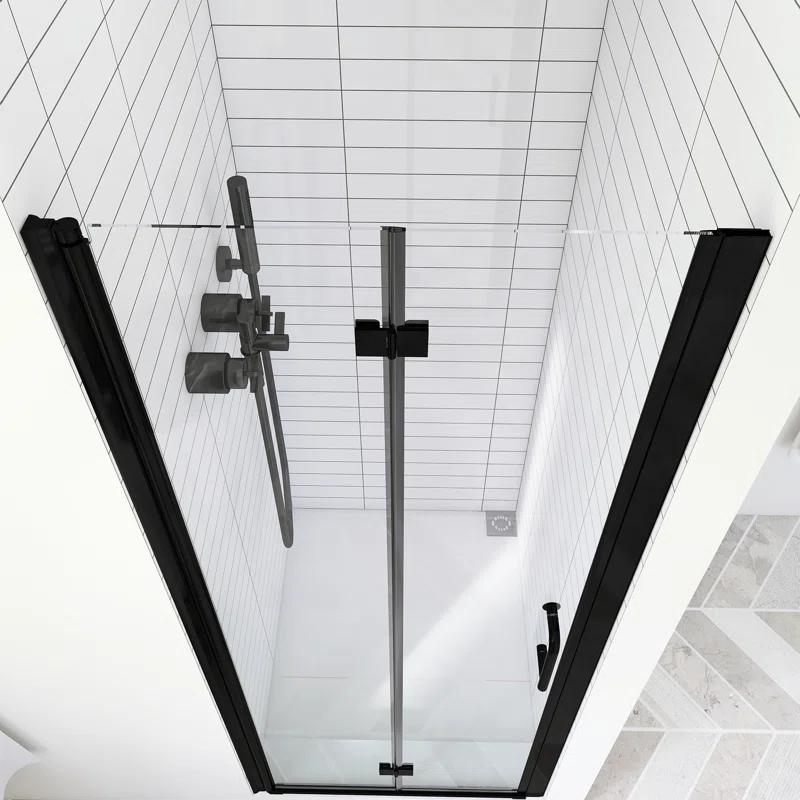 30 In. W X 72 In. H Pivot Semi-Frameless Shower Door