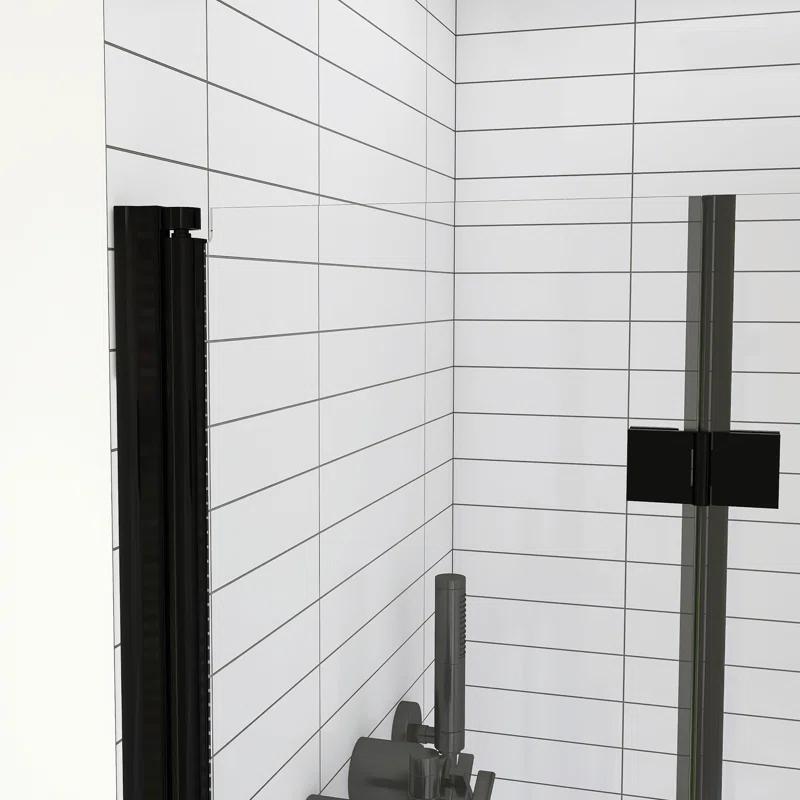 30 In. W X 72 In. H Pivot Semi-Frameless Shower Door