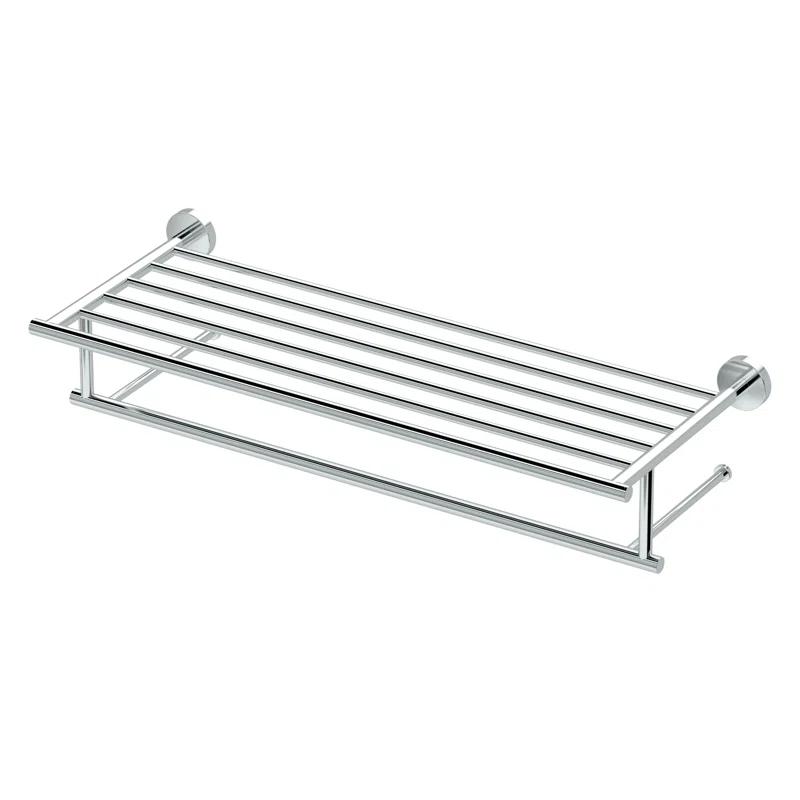 Wall Mount 25.75" W Towel Rack with Towel Bar