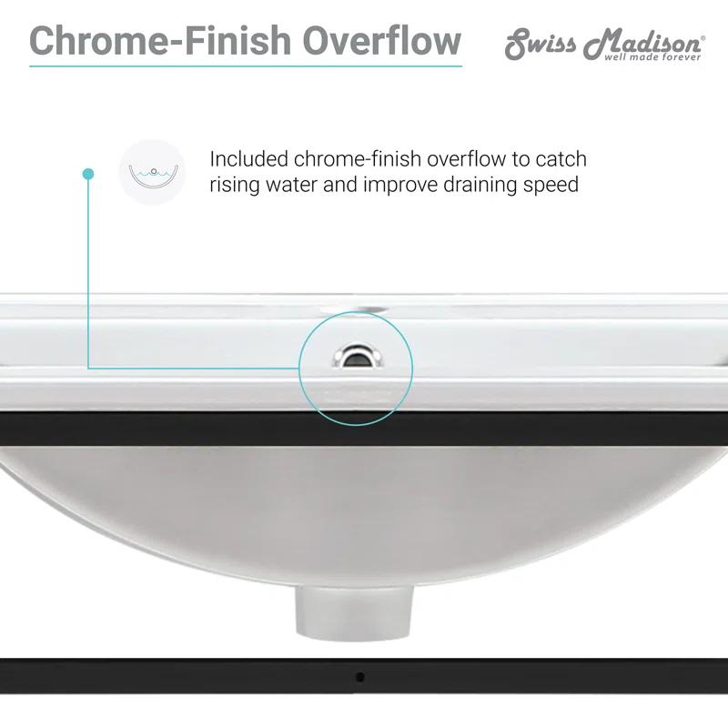 Pierre 30 Single, Open Shelf, Metal Frame Bathroom Vanity