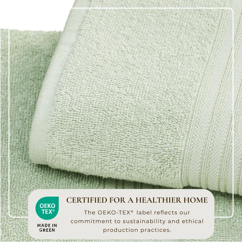 FreshFolds Super Soft 100% Ringspun Cotton Quick-Dry 6-Piece Towel Set