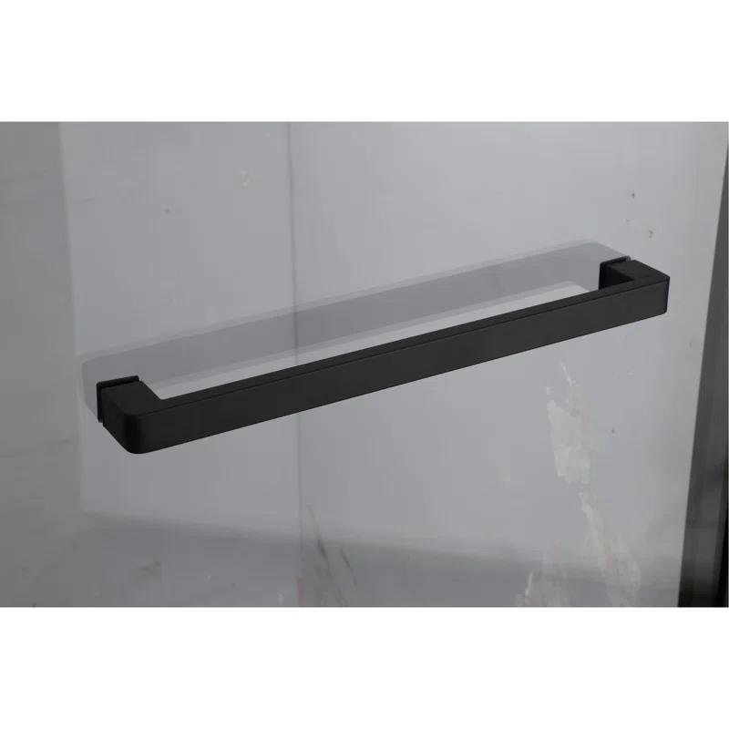 BVNECXP Frameless Sliding Glass Shower Doors 60" Width X 76"Height With 3/8"(10Mm) Clear Tempered Glass YY3CHO-W1675S00002