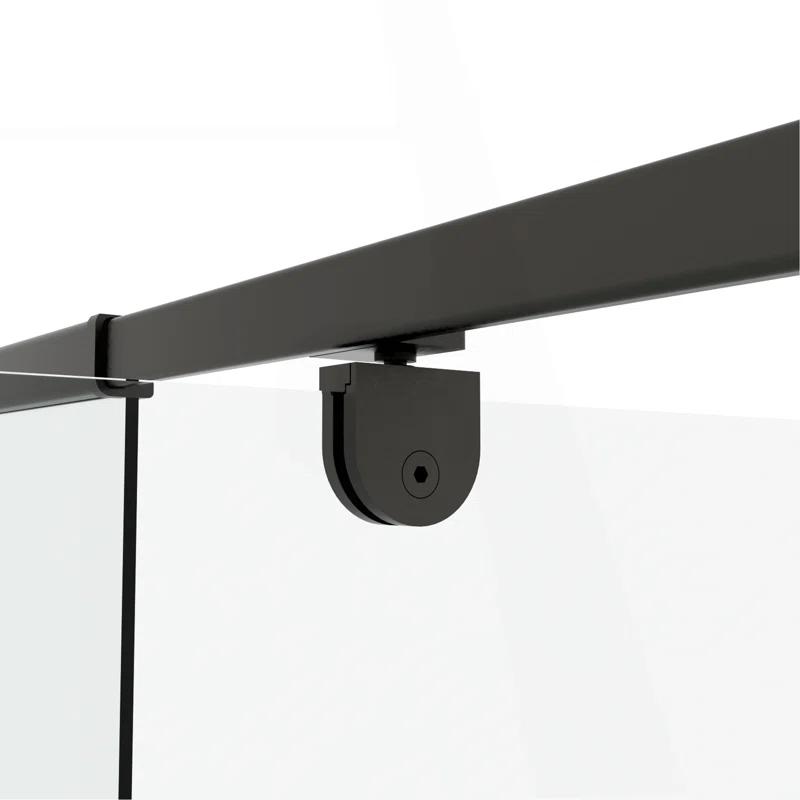 38-42" W x 71" H Flush Glass Shower Door Reversible Installation