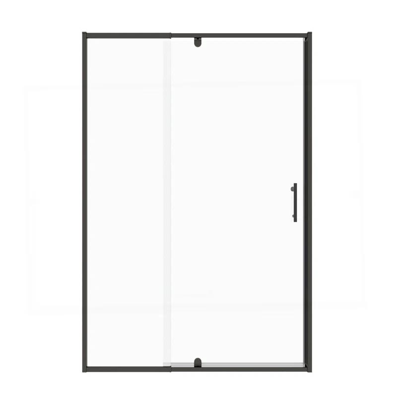 38-42" W x 71" H Flush Glass Shower Door Reversible Installation