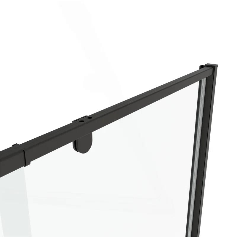 38-42" W x 71" H Flush Glass Shower Door Reversible Installation
