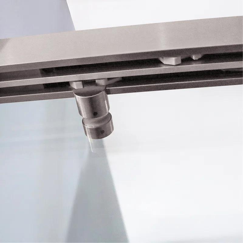 PET STOP LLC F5YDNC1F0736Q 60" Width x 76"Height Shower Doors with 3/8"(10mm) Clear Tempered Glass