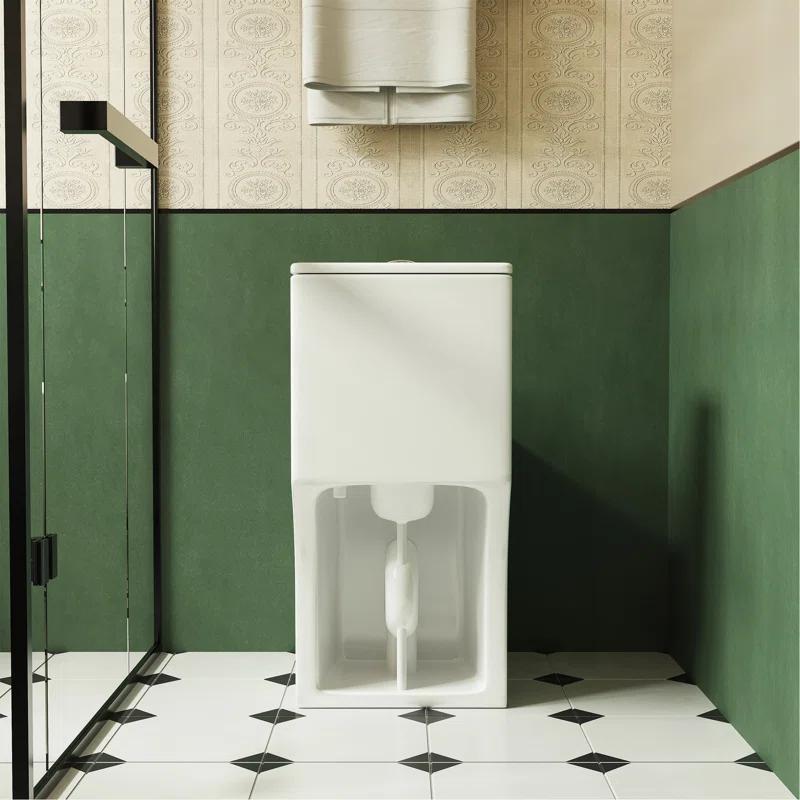 1.1/1.6 GPF Elongated Comfort Height Super Quite Flushing Floor Mounted One-Piece Toilet