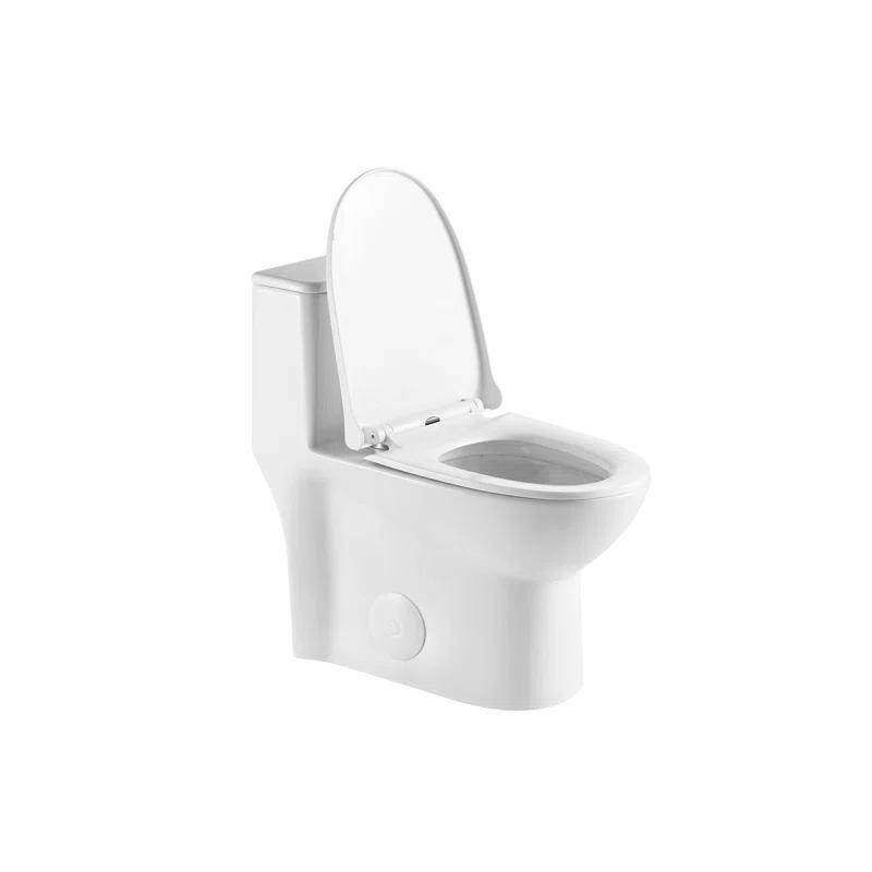 1.1/1.6 GPF Elongated Comfort Height Super Quite Flushing Floor Mounted One-Piece Toilet