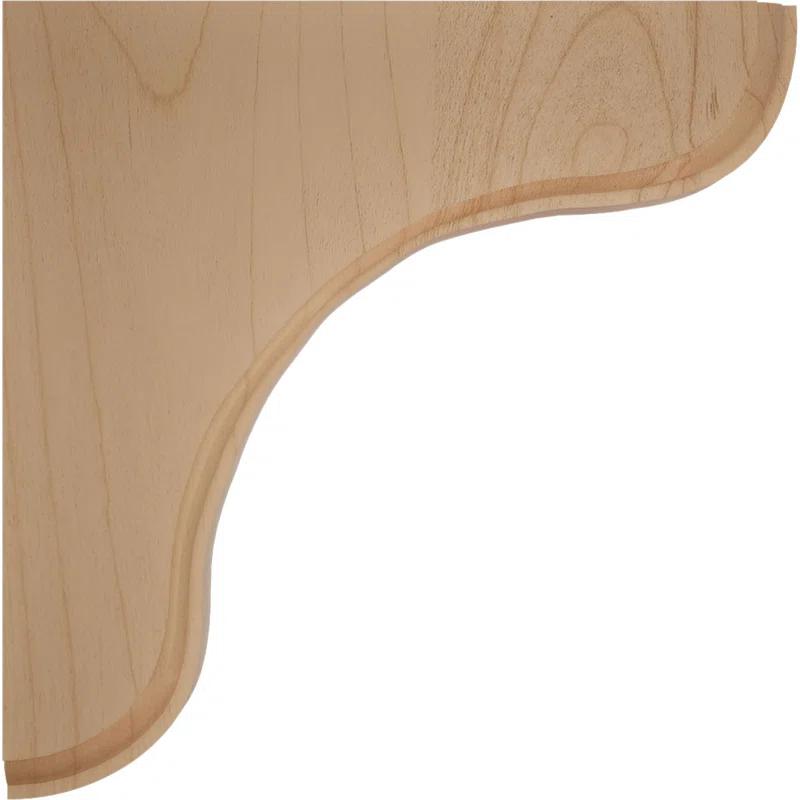 Ekena Millwork 1 3/4"W x 5 1/2"D x 5 1/2"H Eaton Wood Bracket, Alder