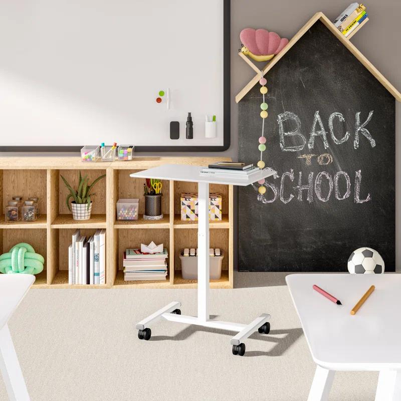 airLIFT® 25.6" Adjustable Height Mobile Rolling Laptop Cart Desk