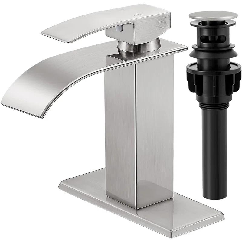 Waterfall Bathroom Faucet,Single Handle 1 Or 3 Hole Bathroom...