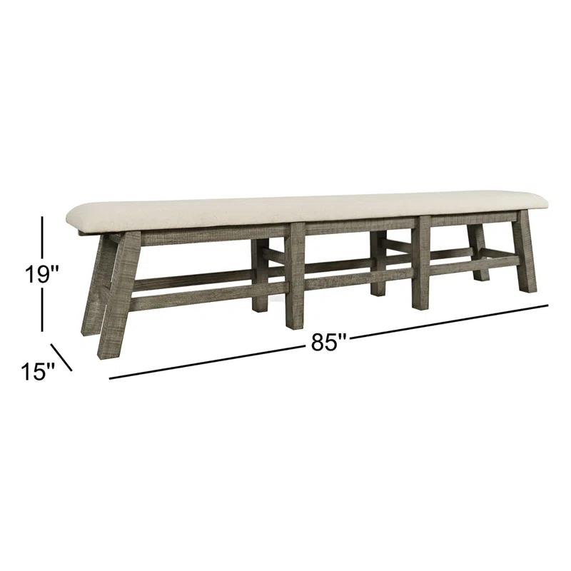 Fahrettin Polyester Upholstered Bench