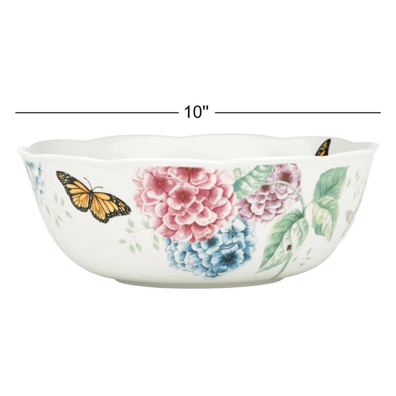Lenox Lenox Butterfly Meadow Hydrangea Serving Bowl