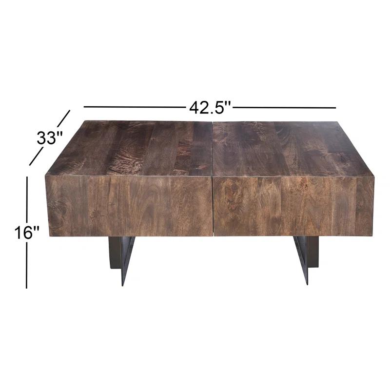 Mullins Extendable Sled Coffee Table with Storage
