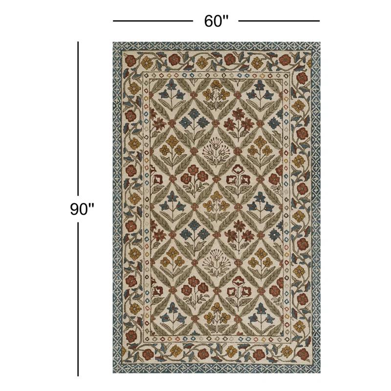 Cotswold Wool Floral Area Rug