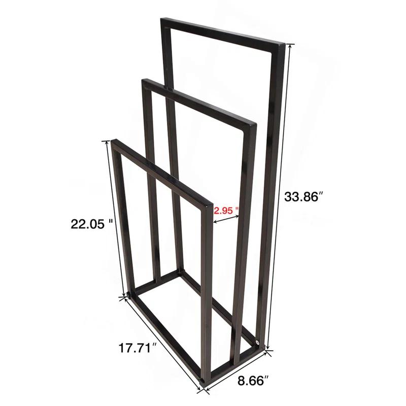 Metal Freestanding Towel Rack 3 Tiers Hand Towel Holder Organizer For Bathroom Accessories