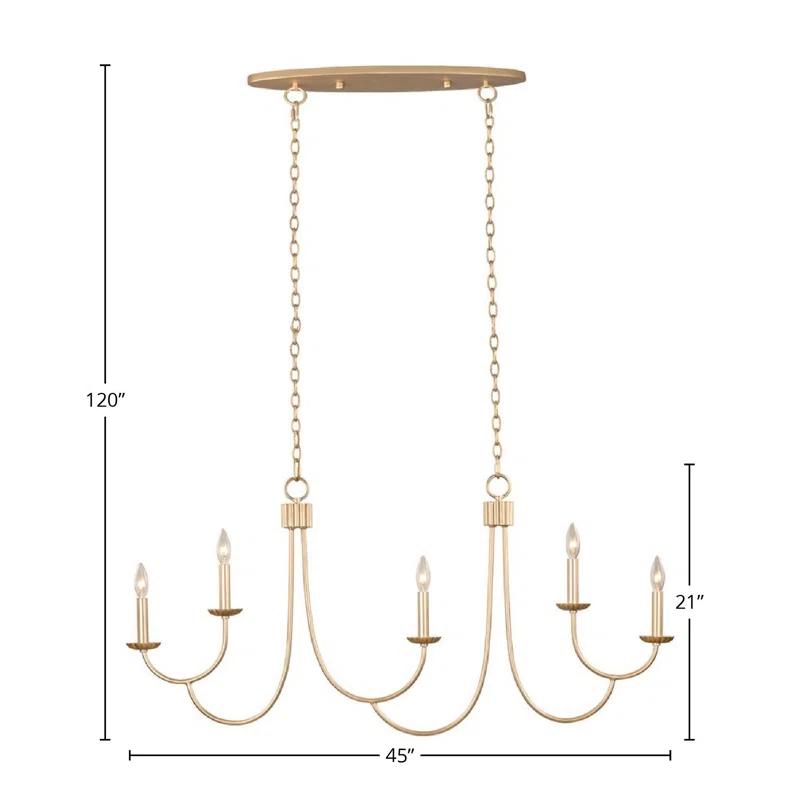 Kiera 5 - Light Steel Dimmable Classic / Traditional Chandelier
